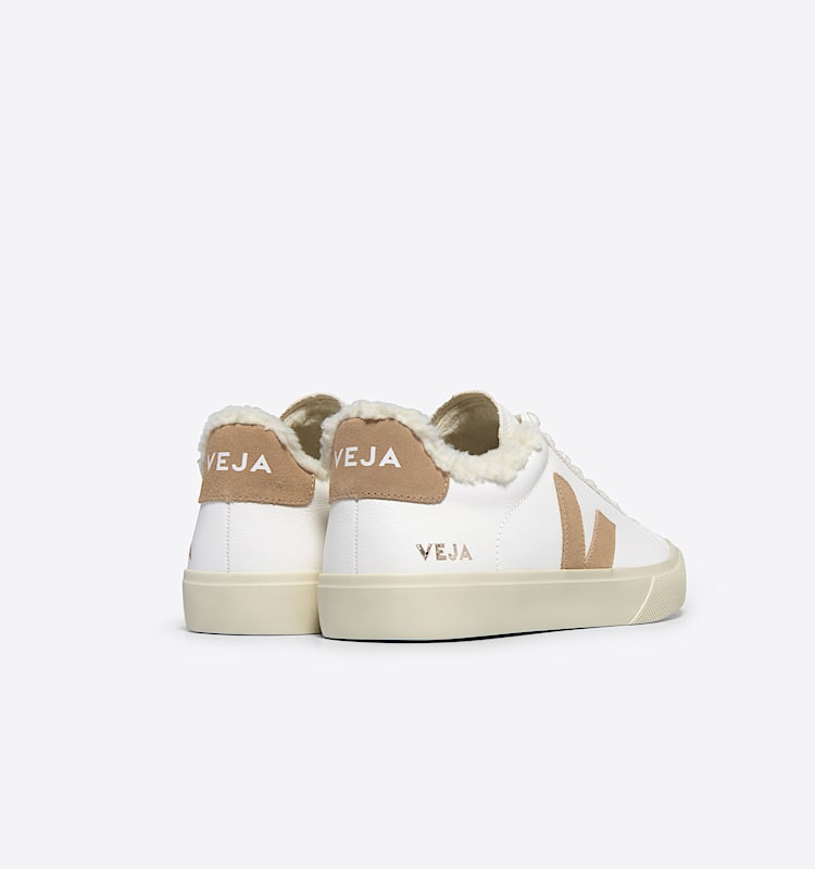 veja baskets campo-winter cuir blanc cw0503830 Back view