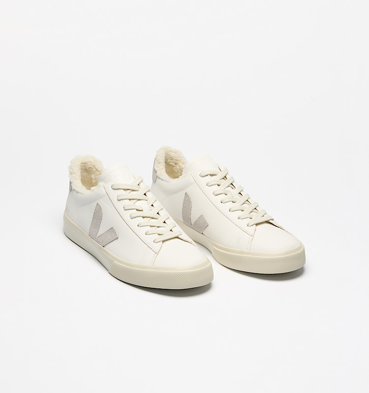 veja baskets campo-winter cuir blanc cw0520571 Top view