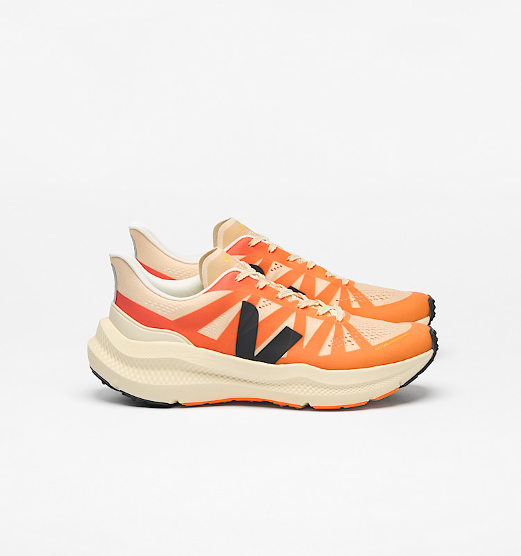 veja baskets condor-3-advanced recycl&eacute; orange ce2820952 Lateral view