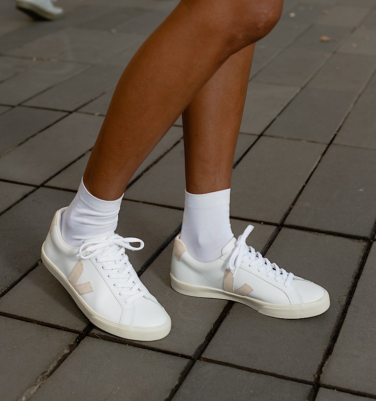 veja baskets esplar-logo cuir blanc eo0202335