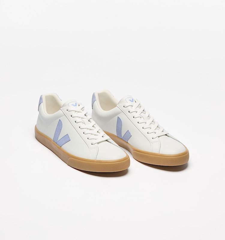 veja baskets esplar-logo cuir blanc eo0220765 Top view