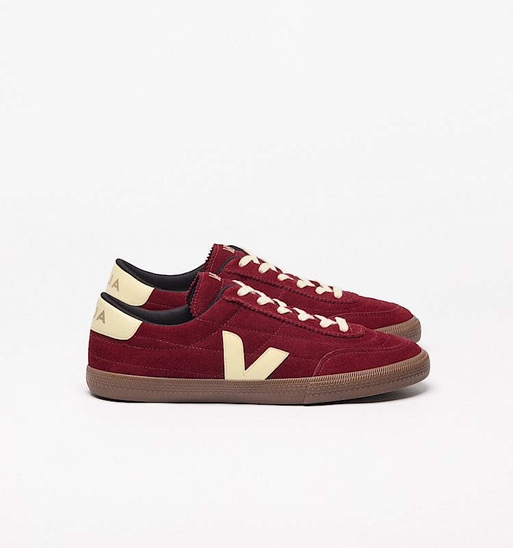 veja baskets panenka su&egrave;de rouge fu0320897 Lateral view