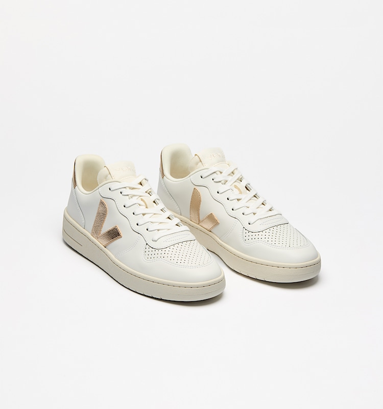 veja baskets v-10-prime cuir blanc vi0220737 Top view