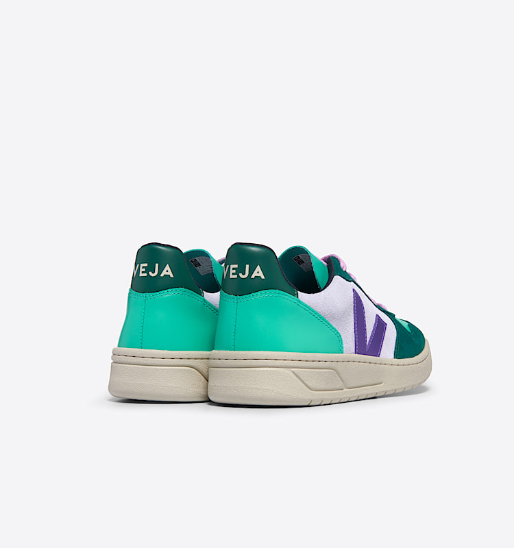 veja baskets v-10 su&egrave;de multicolor vx0303670 Back view