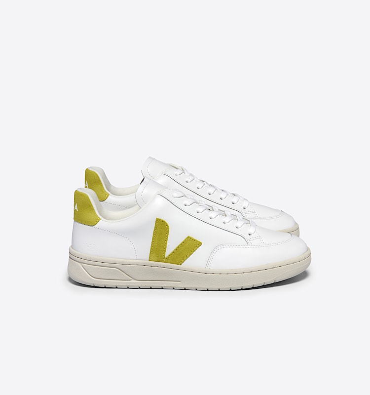 veja baskets v-12 cuir blanc xd0203677 Lateral view