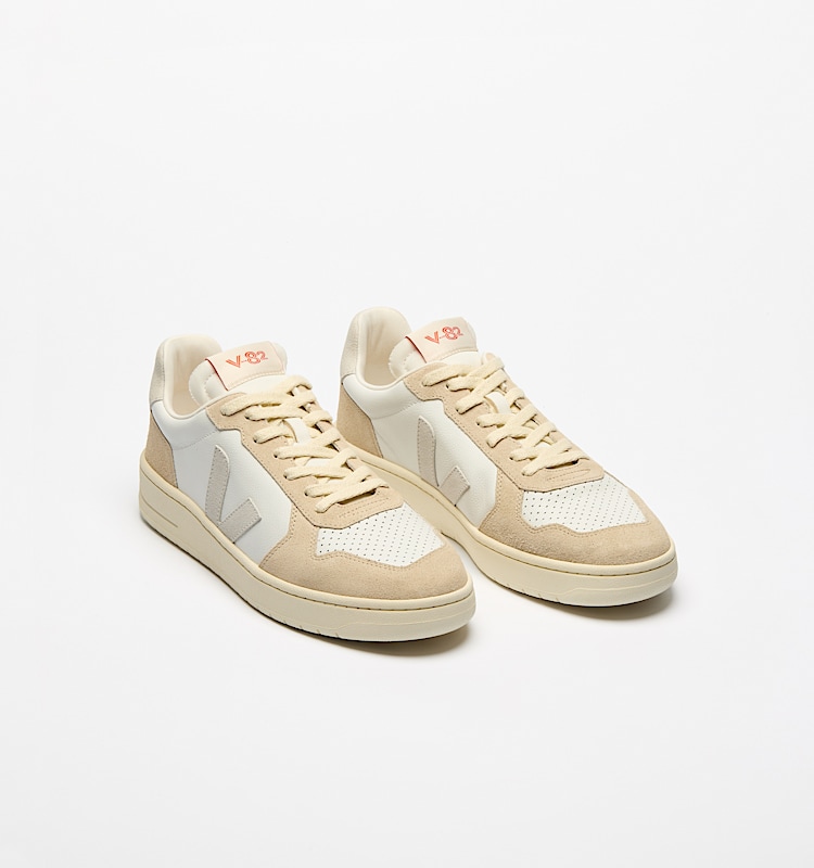 veja baskets v-82 cuir-biologique beige ve3320756 Top view