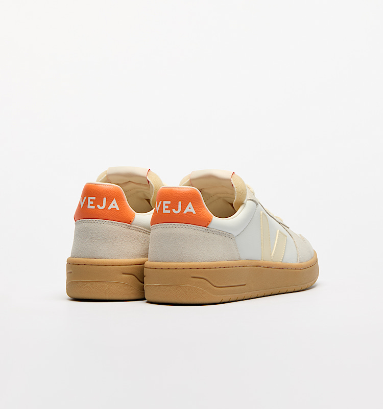 veja baskets v-82 cuir-biologique gris ve3320758 Back view