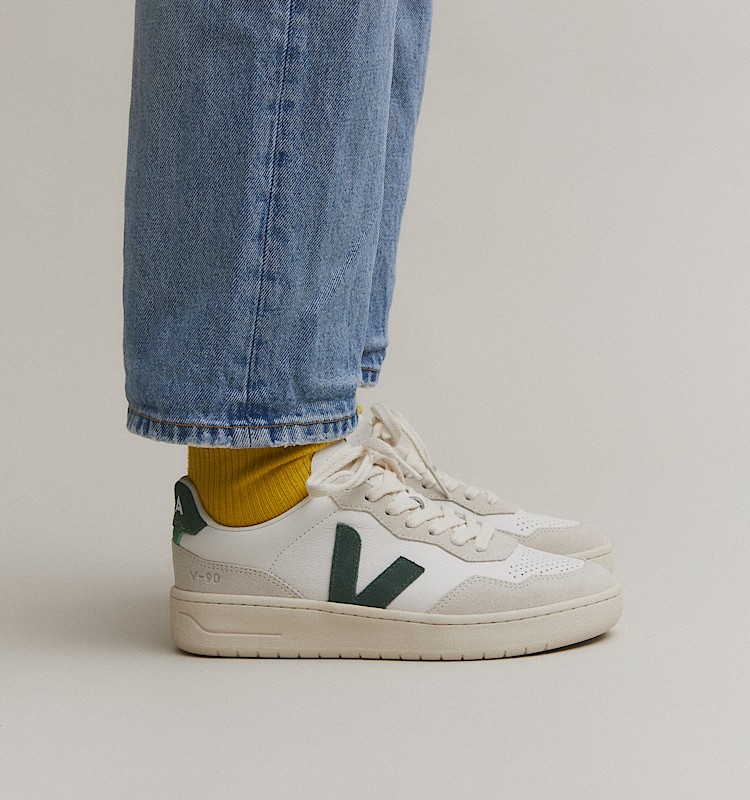 veja baskets v-90 cuir blanc vd2003384