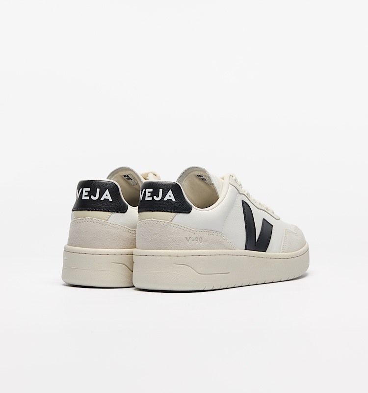 veja baskets v-90 cuir blanc vd2021061 Back view