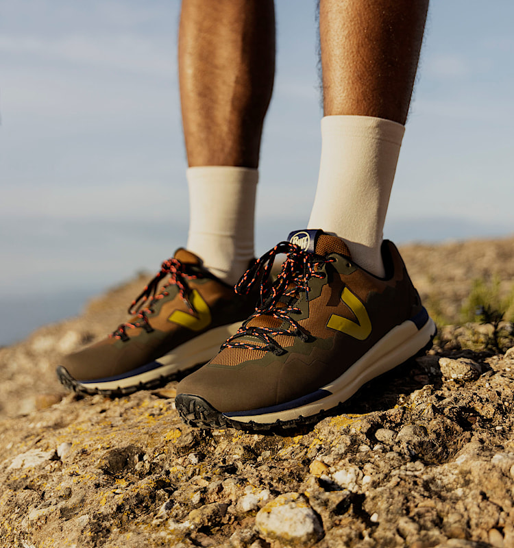 veja baskets veja-x-buff recycl&eacute; marron bu2320719