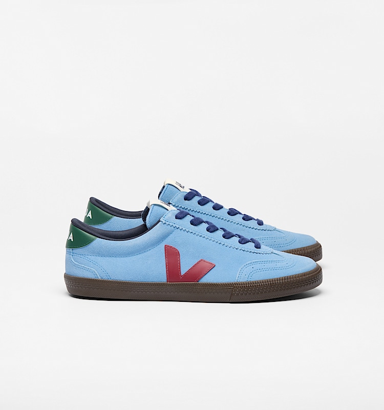 veja baskets volley su&egrave;de bleu vo0303722 Lateral view