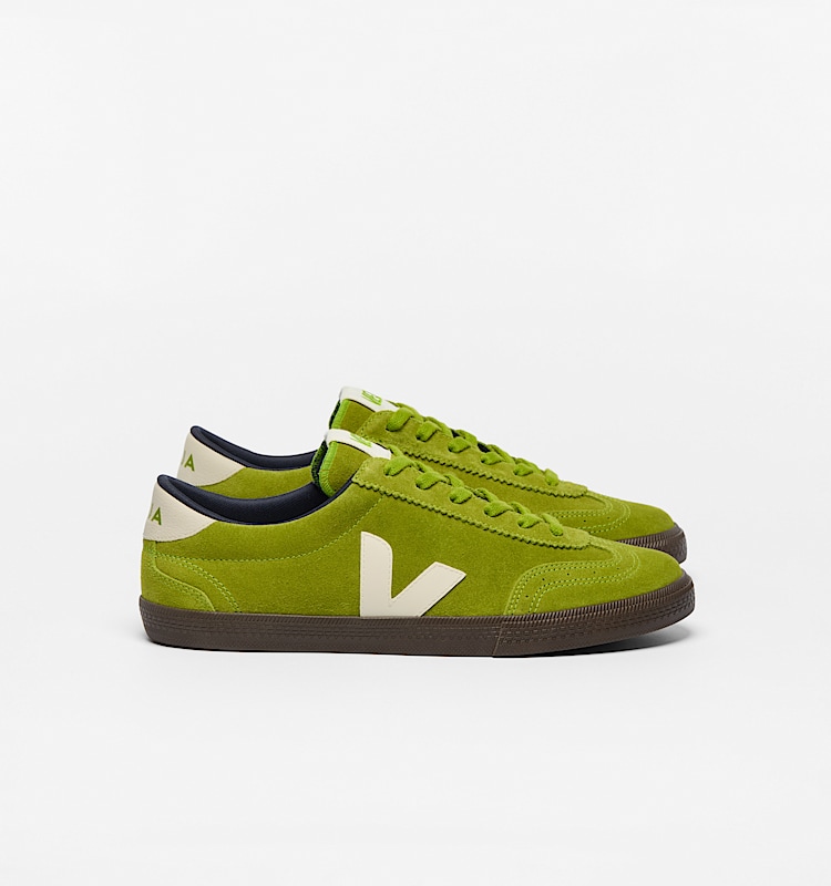 veja baskets volley su&egrave;de vert vo0320890 Lateral view