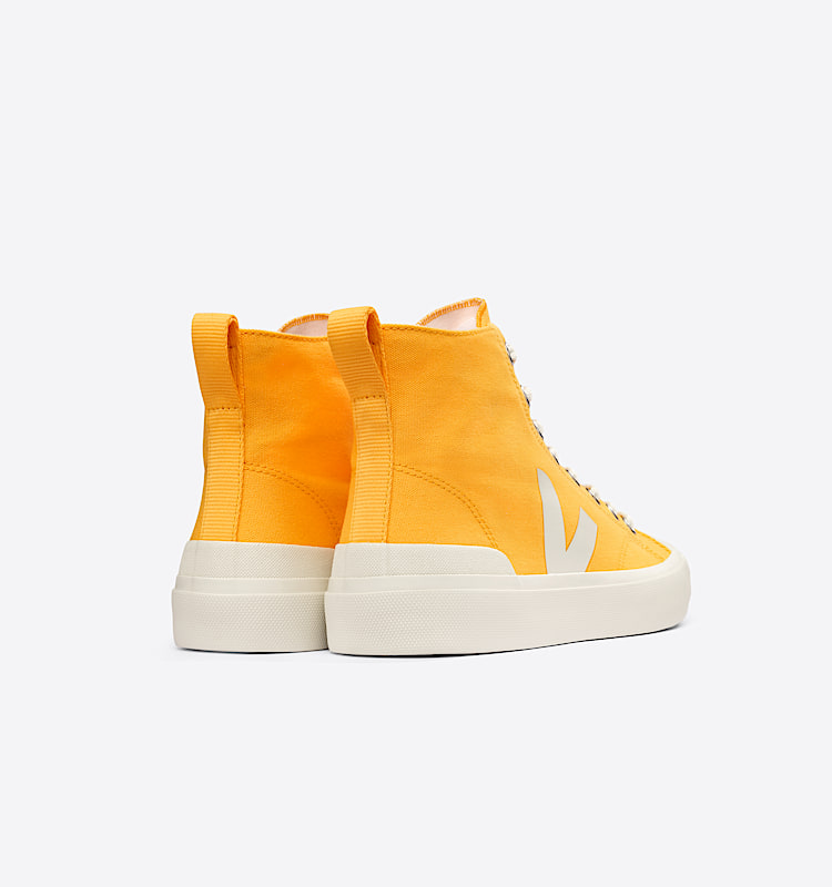 veja baskets wata-ii coton-biologique jaune pa0103167 Back view