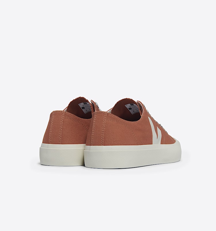 veja baskets wata-ii-low coton-biologique orange pl0103513 Back view